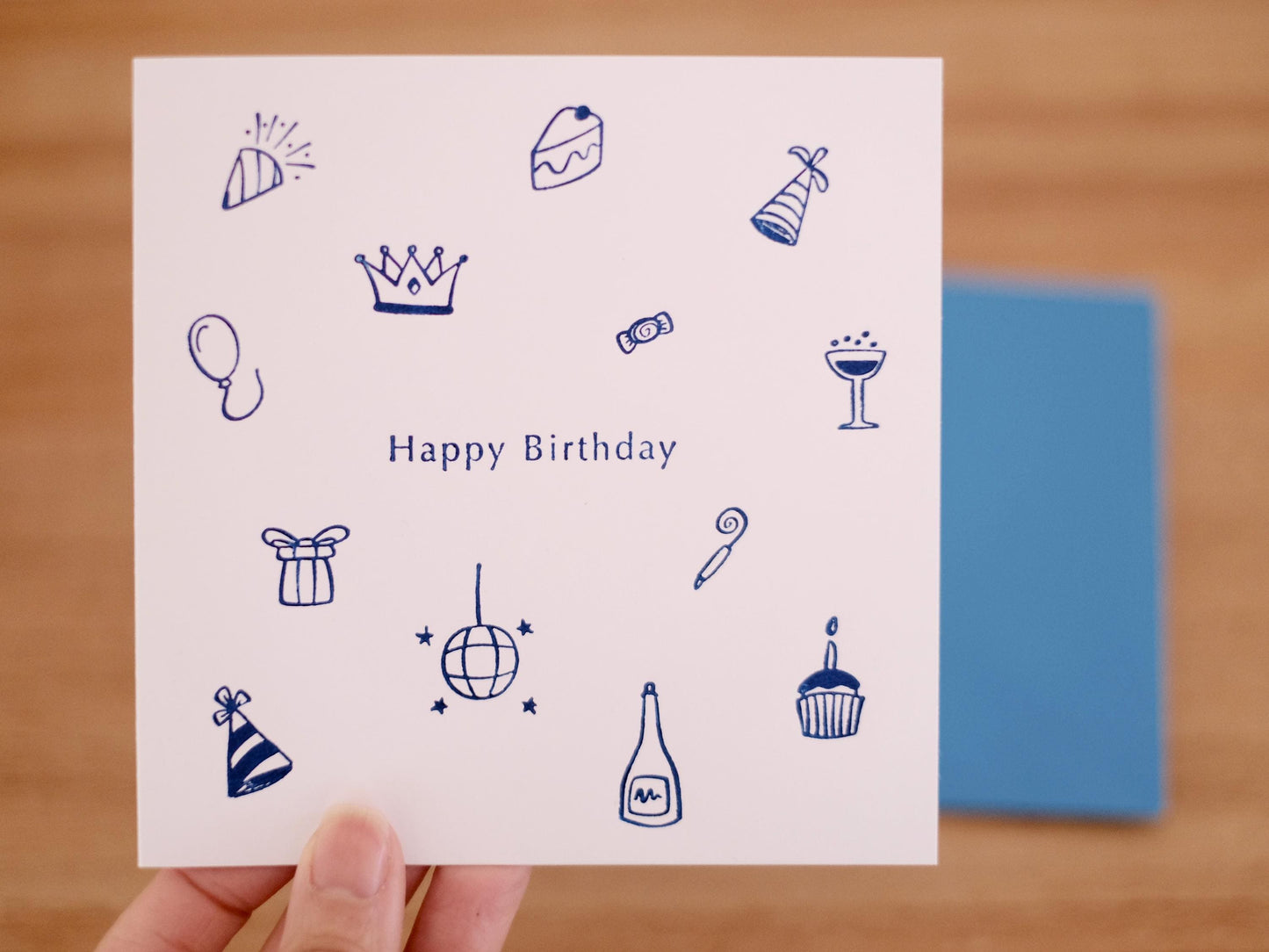 Handmade Birthday Icons Card