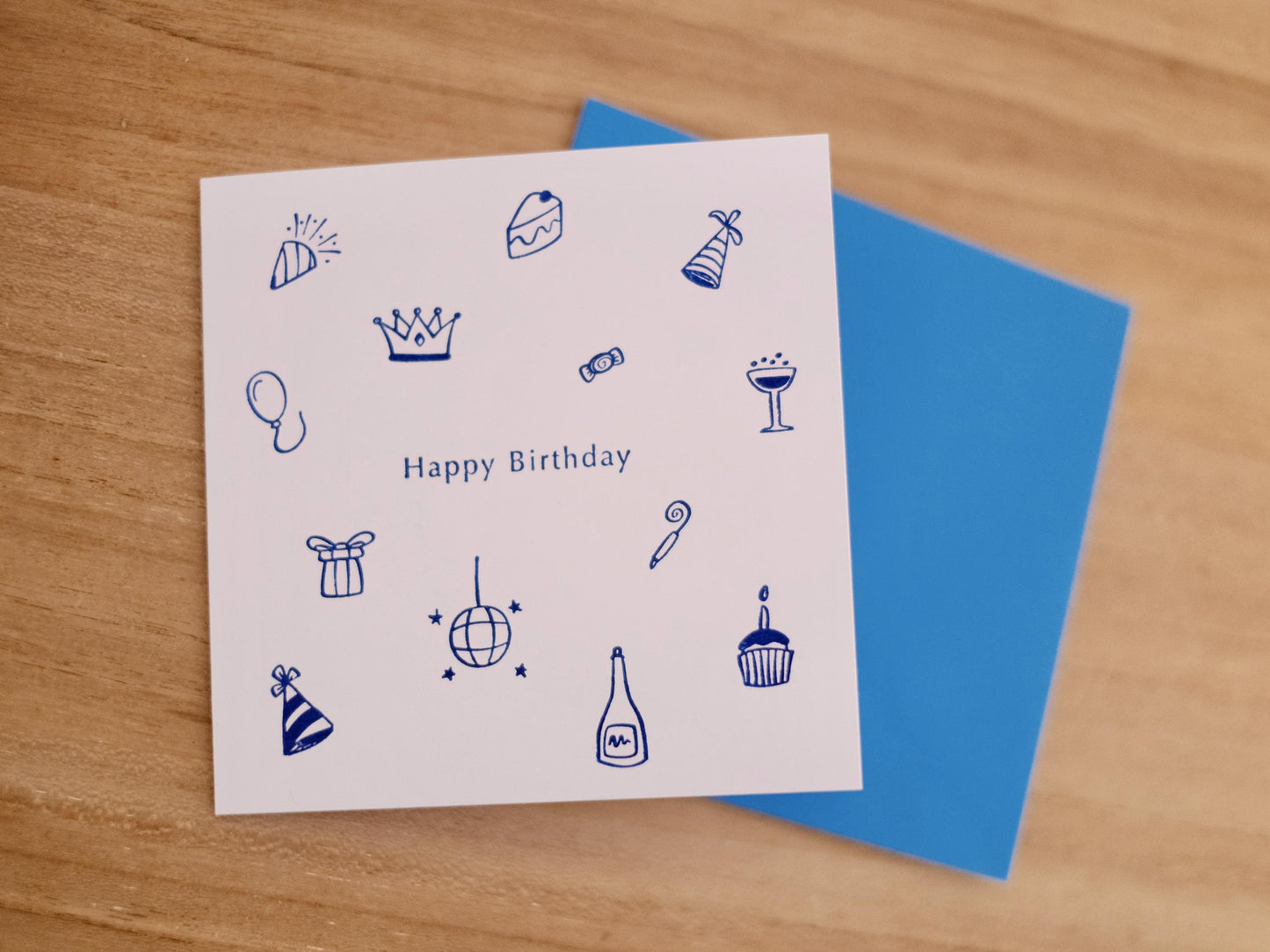 Handmade Birthday Icons Card