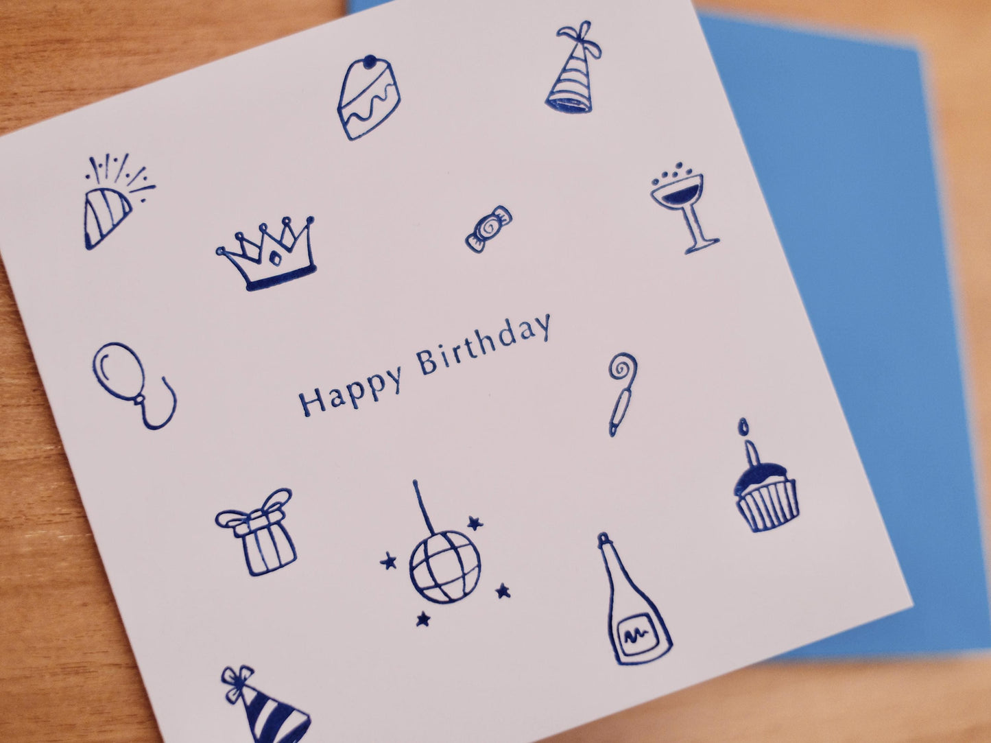 Handmade Birthday Icons Card